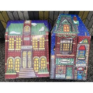 DEPT 56 HERITAGE ORNAMENTS CHRISTMAS IN THE CITY LOT OF 2 PREOWNED IN BOXES